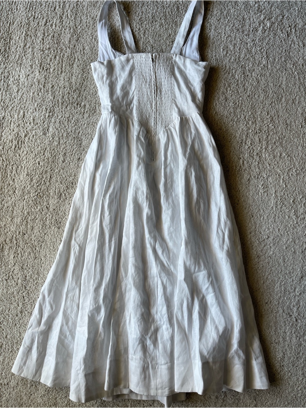✨NEW✨Reformation Balia Linen Midi Dress in
White - Picture 5 of 7
